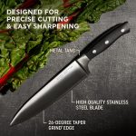 Набор кухонных ножей Chicago Cutlery 18 предметов с деревянным блоком и встроенной точилкой — изображение 5
