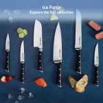 Набор кухонных ножей T-fal Ice Force с деревянным блоком из 8 предметов — изображение 7