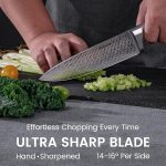 Набор кухонных ножей Astercook из 15 предметов со встроенной точилкой для ножей — изображение 3