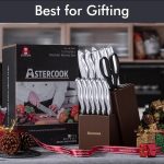Набор кухонных ножей Astercook из 15 предметов со встроенной точилкой для ножей — изображение 7