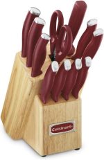 Набор кухонных ножей Cuisinart Color Pro, набор из 12 предметов с блоком — изображение 2
