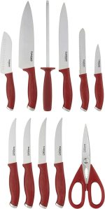 Набор кухонных ножей Cuisinart Color Pro, набор из 12 предметов с блоком — изображение 3