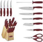 Набор кухонных ножей Cuisinart Color Pro, набор из 12 предметов с блоком — изображение 5