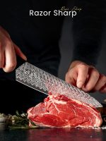 Набор кухонных ножей Amorston со встроенной точилкой для ножей 15 предметов — изображение 6