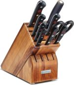 Набор кухонных ножей WÜSTHOF Gourmet, Ножи для кухни 10 предметов с деревянным блоком