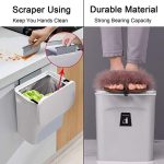 Мусорный бак Tiyafuro 9 л подвесной с крышкой для шкафа — изображение 4