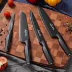 Набор кухонных ножей Amorston из 15 предметов со встроенным блоком для заточки ножей — изображение 7