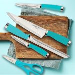 Набор ножей для шеф повара Hampton Forge Epicure True Aqua, 15 предметов с подставкой — изображение 3