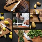 Набор ножей шеф-повара MasterChef с сумкой, набор ножей в рулоне с 5 кухонными ножами — изображение 6