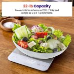 Цифровые весы для кухни водонепроницаемые Etekcity Luminary Lite до 10 кг — изображение 2