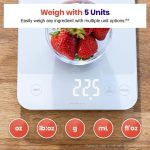 Цифровые весы для кухни водонепроницаемые Etekcity Luminary Lite до 10 кг — изображение 4