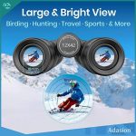 Бинокль Adasion 12x42 с адаптером для телефона и складным штативом для большого обзора — изображение 3