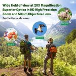 Бинокль Ziyouhu 20x50 высокой четкости с ночным видением водонепроницаемый — изображение 5