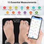 Цифровые весы для веса тела Insmart, весы для взвешивания ИМТ, Bluetooth, весы для измерения жира в организме — изображение 2