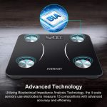 Цифровые весы для веса тела Insmart, весы для взвешивания ИМТ, Bluetooth, весы для измерения жира в организме — изображение 3