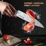 Набор кухонных ножей из 7 предметов MOSFiATA , набор сверхострых ножей с ручкой из стали — изображение 6