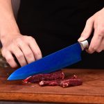 Набор кухонных ножей для шеф-повара WopZra с блоком точилкой — изображение 9