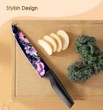 Набор кухонных ножей Astercook, набор ножей из 6 предметов с защитными кожухами для лезвий — изображение 4