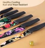 Набор кухонных ножей Astercook, набор ножей из 6 предметов с защитными кожухами для лезвий — изображение 5