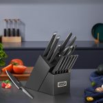 Набор кухонных ножей Kuisine 15 шт., набор ножей для шеф-повара со встроенной точилкой — изображение 2
