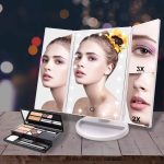 Зеркало для макияжа Weily с сенсорным экраном и тройным увеличением 1x/2x/3x — изображение 2