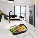 Пластиковые контейнеры для приготовления и хранения еды с крышками для микроволновой печи - 30 Шт / 1.1 литра — изображение 5
