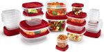Контейнеры для хранения продуктов из 21 предметов с крышками и отверстия для выпуска пара — изображение 3