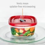Контейнеры для хранения продуктов из 21 предметов с крышками и отверстия для выпуска пара — изображение 7
