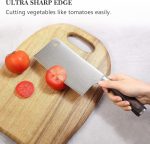 Нож-тесак PAUDIN, сверхострый нож для мяса с деревянной ручкой — изображение 5