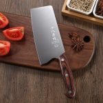Нож для резки мяса SHI BA ZI ZUO нож тесак с деревянной ручкой — изображение 6