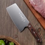 Нож для резки мяса SHI BA ZI ZUO нож тесак с деревянной ручкой — изображение 7