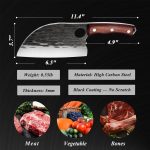 Обвалочный нож шеф-повара ROCOCO, Японский нож мясника с ножнами — изображение 5