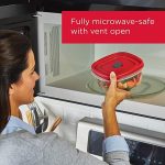Контейнеры для хранения продуктов с крышками и отверстиями для пара 8 шт для микроволновой печи — изображение 5