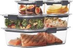 Герметичные контейнеры для хранения пищевых продуктов Rubbermaid Brilliance с герметичными крышками 5 шт