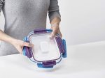 Набор пластиковых контейнеров для хранения пищевых продуктов с крышками - 5 шт/ Многоцветный — изображение 4