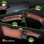 Нож-Тесак для мяса Dream Reach, черный нож для обвалки с чехлом в подарочной коробке — изображение 4