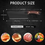 Нож-Тесак для мяса Dream Reach, черный нож для обвалки с чехлом в подарочной коробке — изображение 6