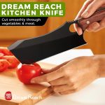 Нож-Тесак для мяса Dream Reach, черный нож для обвалки с чехлом в подарочной коробке — изображение 7