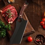 Нож-Тесак для мяса Dream Reach, черный нож для обвалки с чехлом в подарочной коробке — изображение 9
