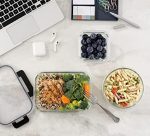 Контейнеры для хранения из боросиликатного стекла с крышками, стеклянный контейнер для приготовления еды 12 шт — изображение 3