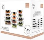 Контейнеры для хранения из боросиликатного стекла с крышками, стеклянный контейнер для приготовления еды 12 шт — изображение 6