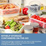 Контейнеры для хранения пищевых продуктов с крышками, Большие контейнеры для морозильной камеры 14 шт — изображение 5