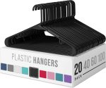 Пластиковые вешалки для одежды Heavy Duty 20 штук., Прочные вешалки для одежды