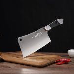 Нож тесак SHI BA ZI ZUO, Сверхмощный нож для резки костей для домашнего пользования — изображение 2