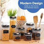 Контейнеры для хранения пищевых сыпучих продуктов с запирающимися крышками 7 шт — изображение 4