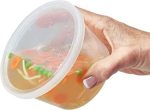 Контейнеры для хранения продуктов с крышками 230, 470, 950 мл - Герметичные круглые контейнеры - 44 штуки — изображение 4