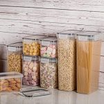 Контейнеры для хранения пищевых сыпучих продуктов с крышками для кухни без бисфенола А - 24 штуки — изображение 3