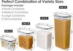 Набор герметичных контейнеров для хранения пищевых сыпучих продуктов 14 шт, Контейнеры для муки, сахара и круп — изображение 4