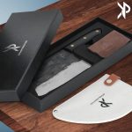 Нож тесак для разделки мяса ручной работы, нож шеф-повара  для мясника с ручной заточкой и холщовым чехлом — изображение 4