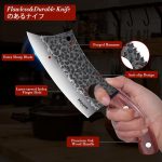 Японский поварской нож Huusk, нож Viking с ножнами, нож для разделки мяса — изображение 4